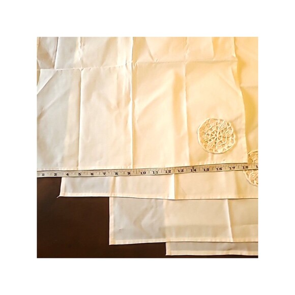 Set Of 4 NWOT  Vintage COUNTRY Living Crochet Napkins Cream 18 X 18 - Picture 4 of 6